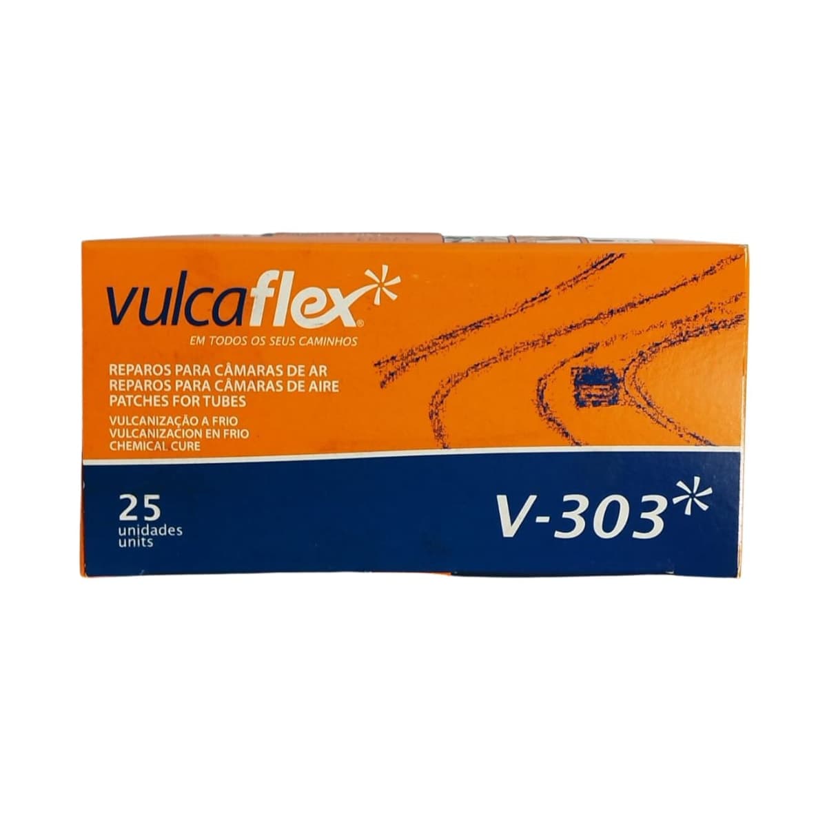 Remendo Estrela Vulcaflex Black V-303 ( Caixa Com 25 Unidades )
