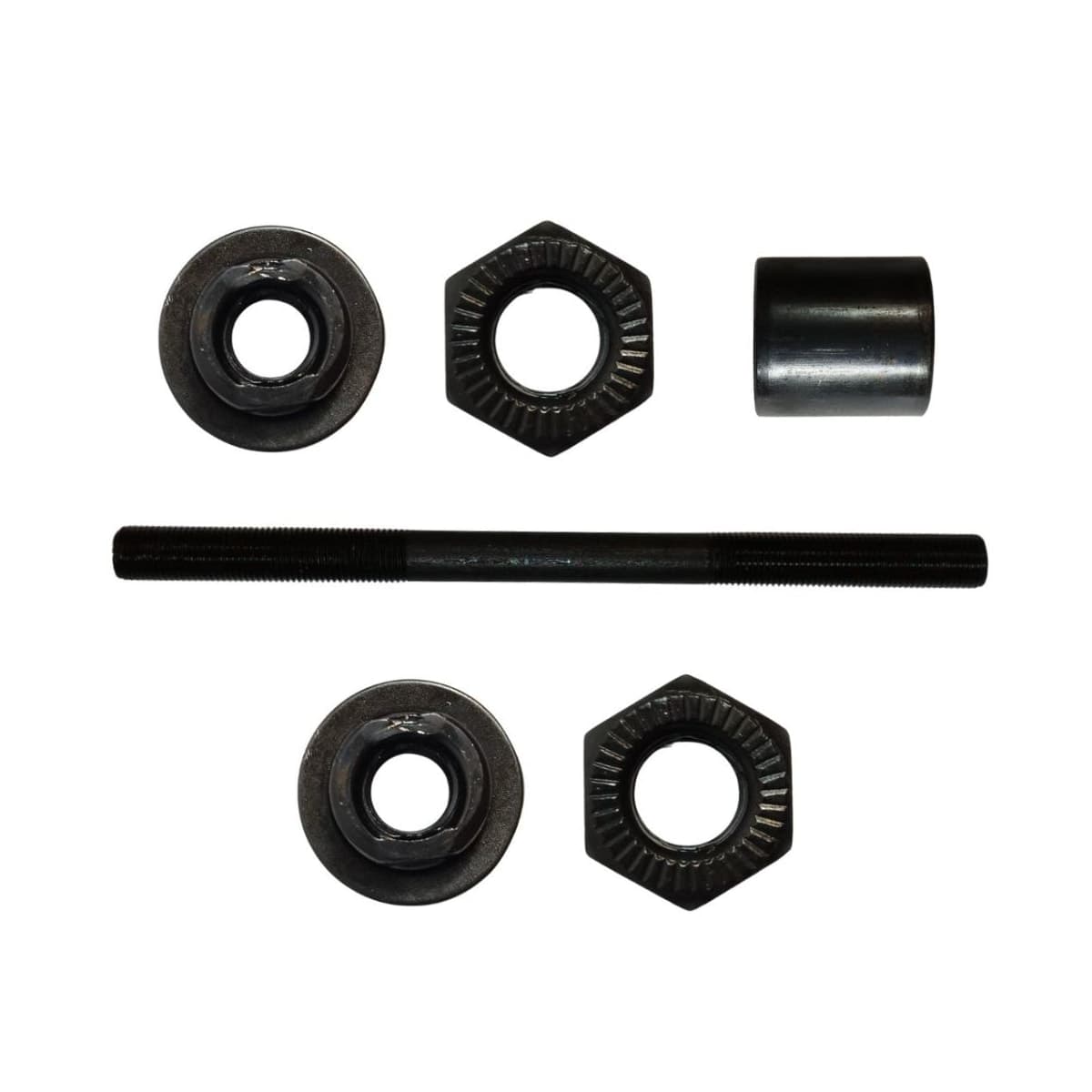 Eixo Traseiro Garra7 145mm Aço Preto Grosso 3/8