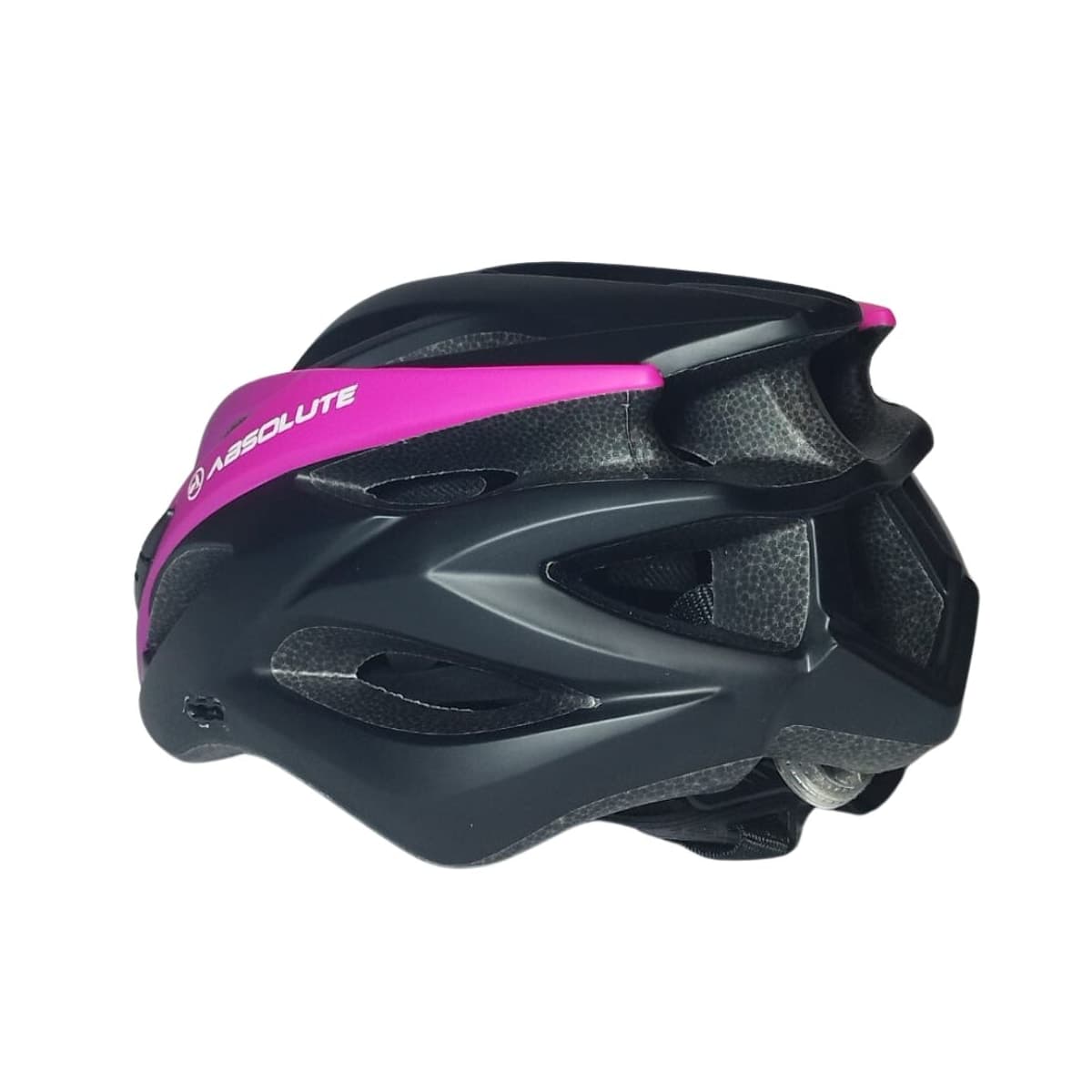 Capacete Bike Absolute Luna Preto e Roxo Com Led - M