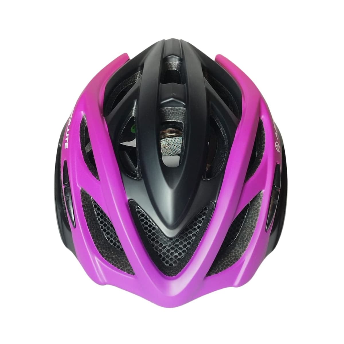 Capacete Bike Absolute Luna Preto e Roxo Com Led - M