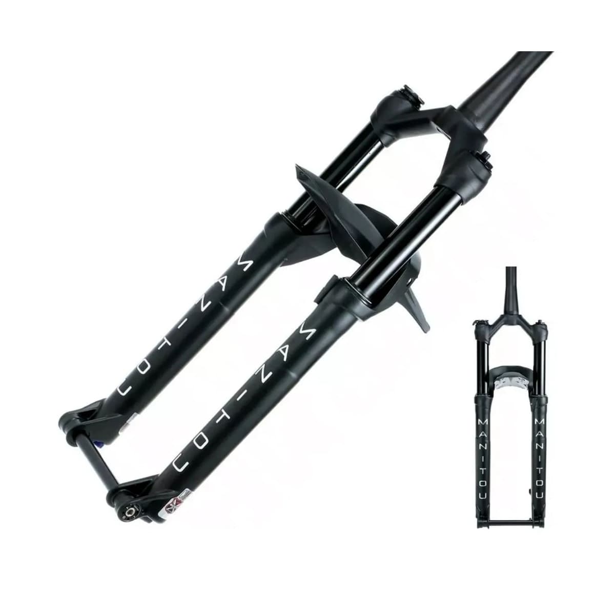 Garfo Suspensão Bike Aro 29 Manitou Machete Tapered Preto C/ Trava