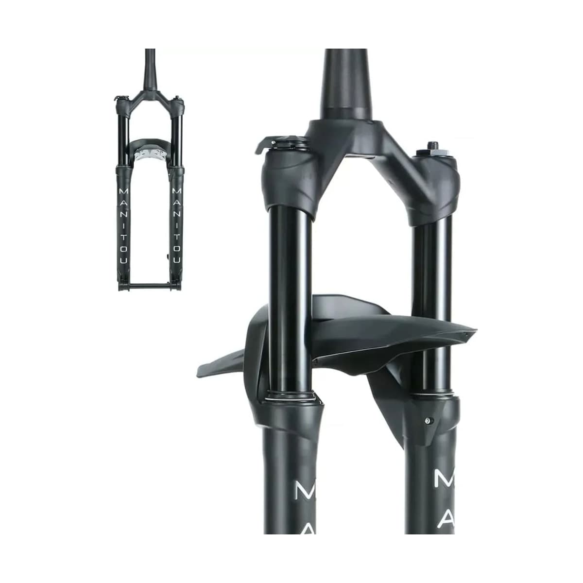 Garfo Suspensão Bike Aro 29 Manitou Machete Tapered Preto C/ Trava