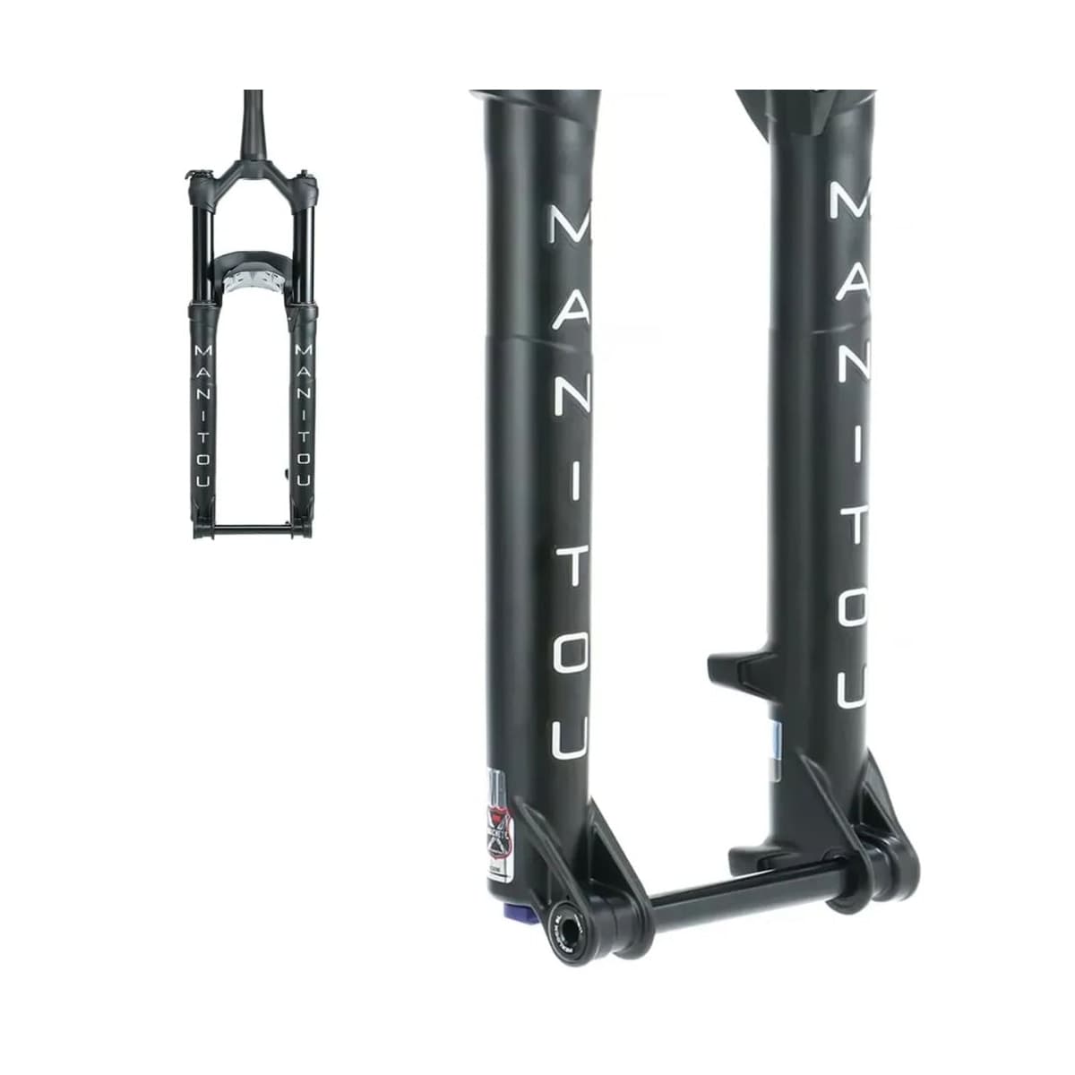 Garfo Suspensão Bike Aro 29 Manitou Machete Tapered Preto C/ Trava