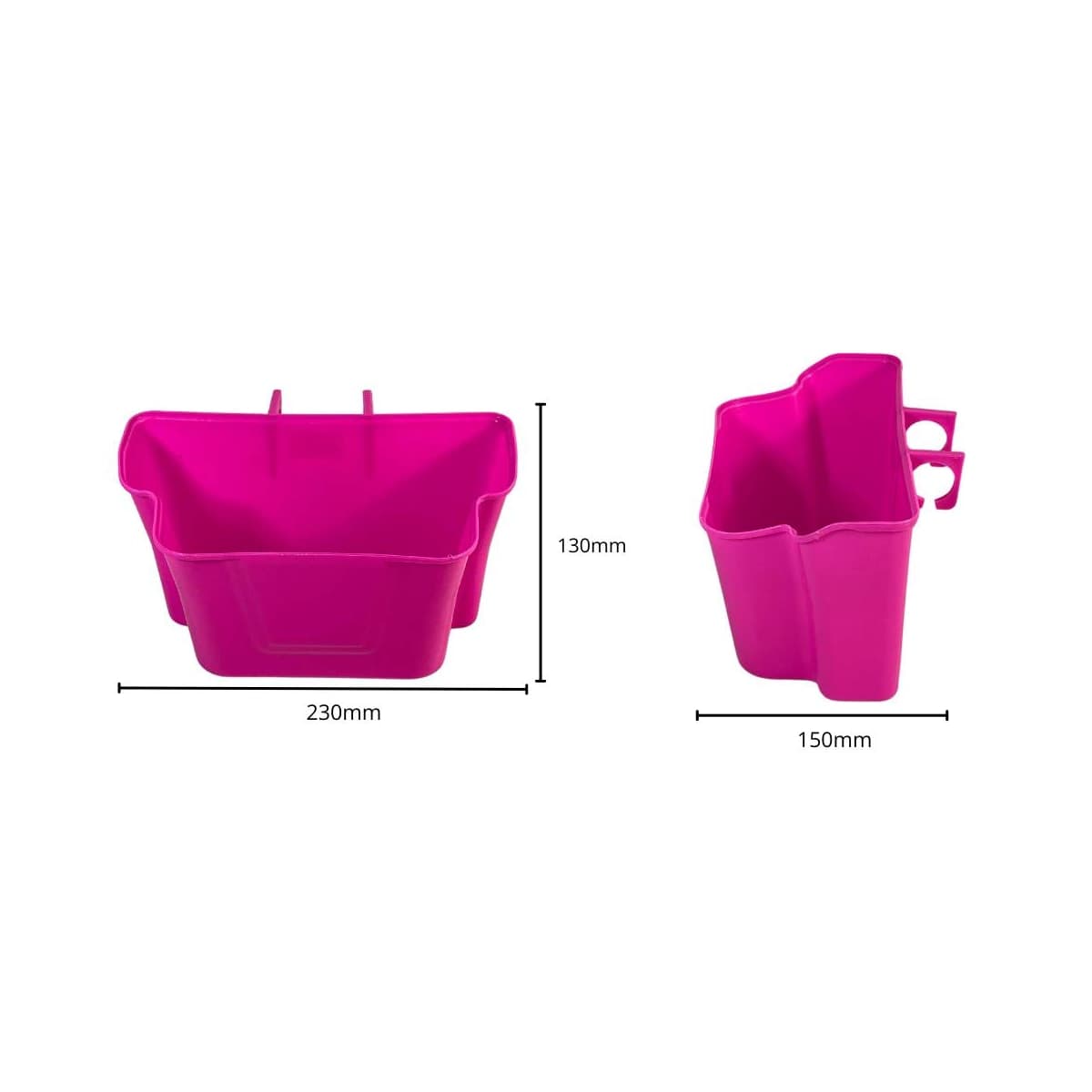 Cesta de Bicicleta Aro 16 JKS Nylon Rosa