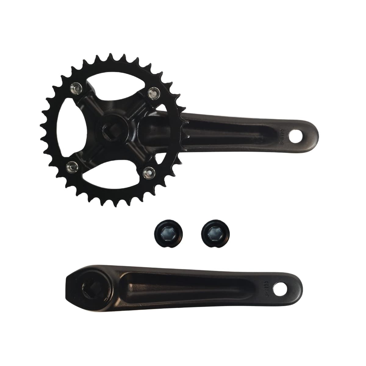 Pedivela Alumínio Single GTA 34D Preto 170mm Ponta Quadrada