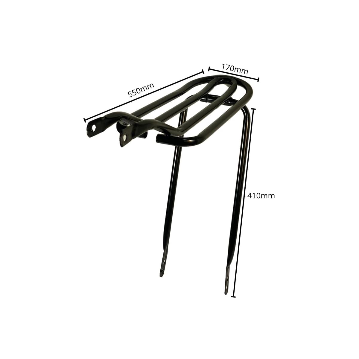Bagageiro de Bicicleta Tubular Aro 26 Pro Roll Preto