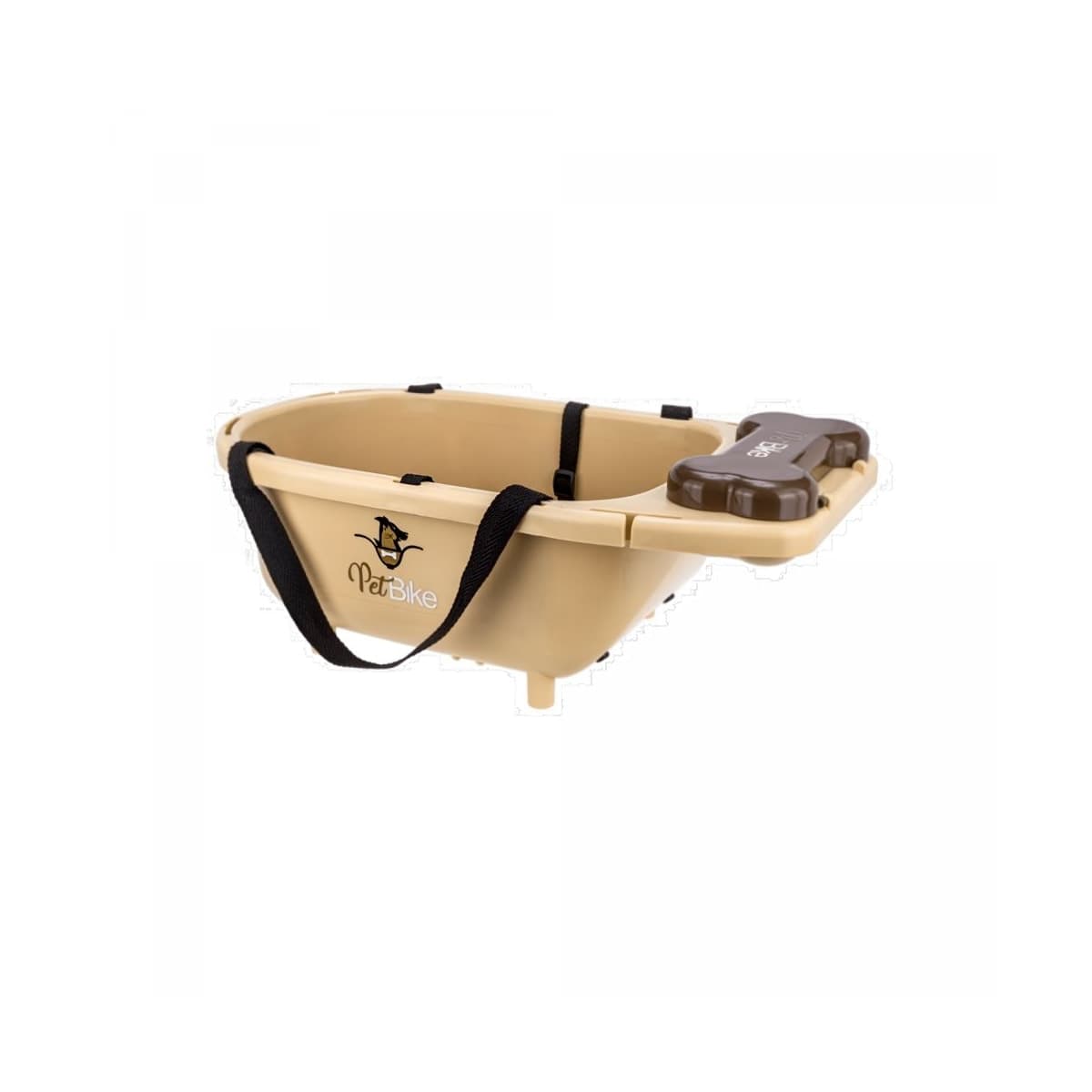 Cadeirinha Pet Bike Dianteira Kalf Bege