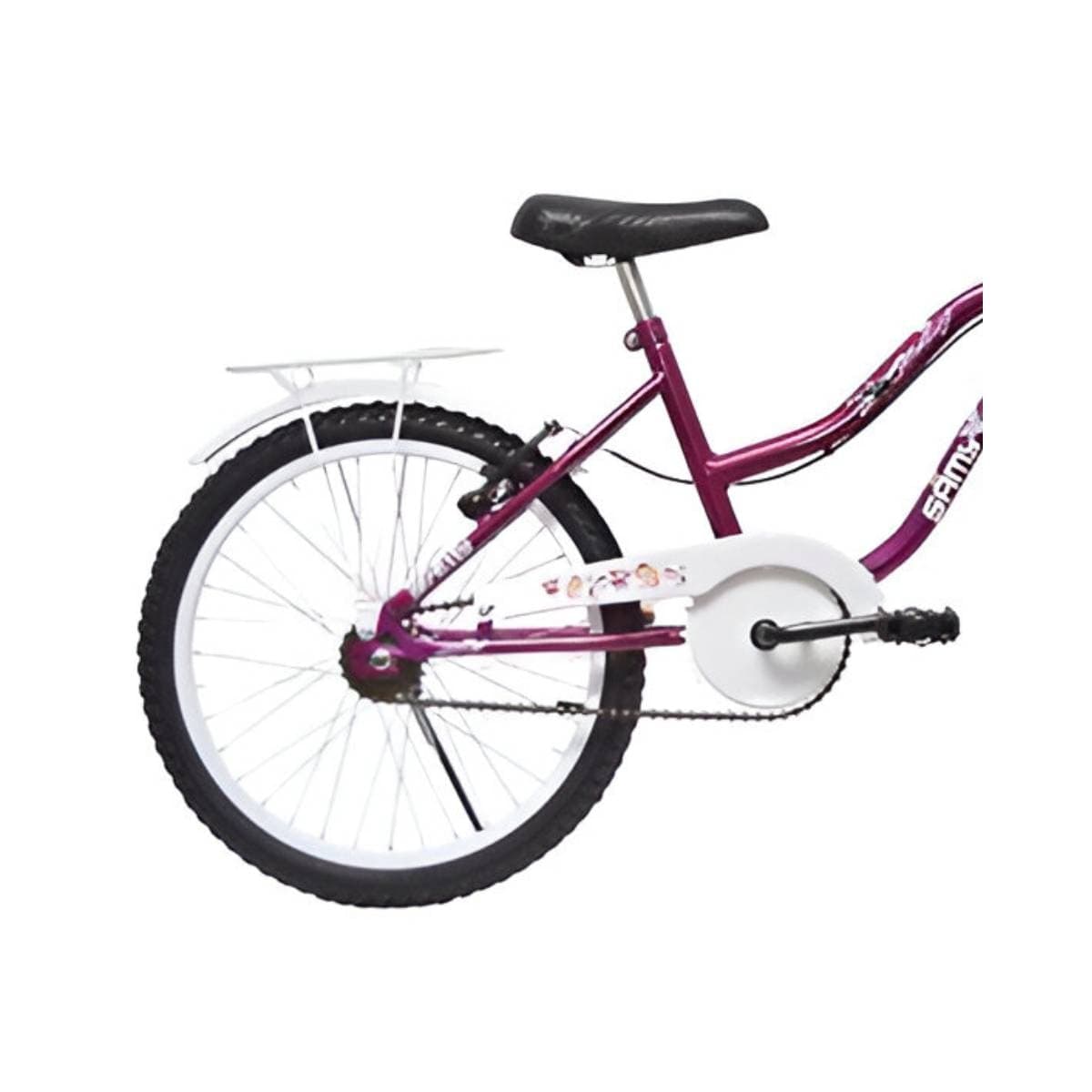 Bicicleta Aro 20 Samy Jady Bege e Branco