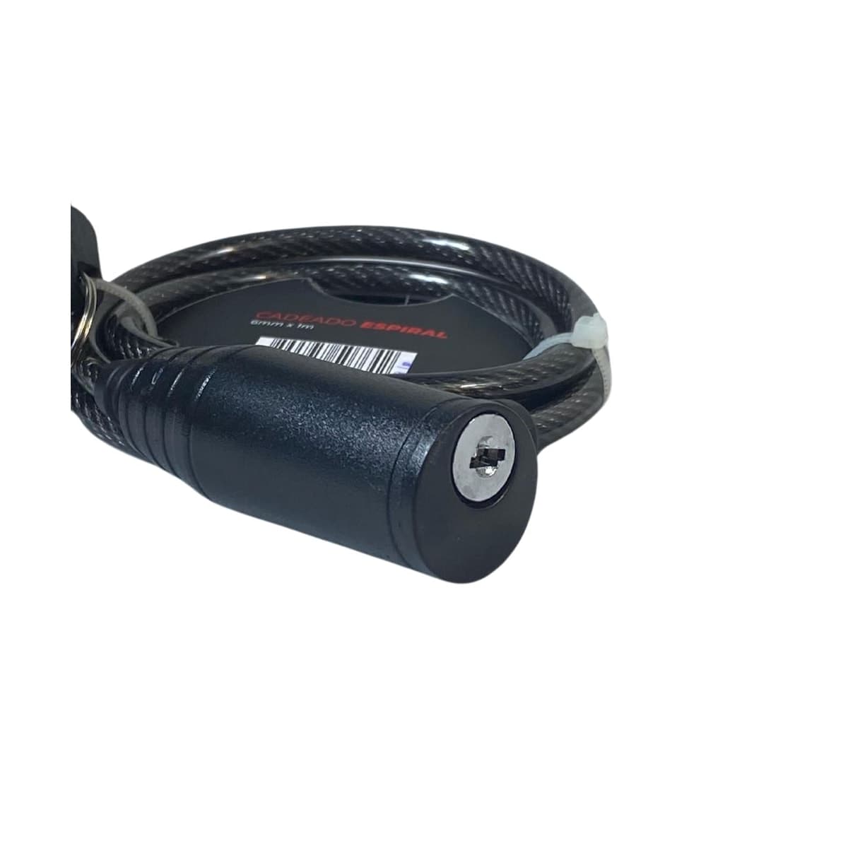 Cadeado de Bicicleta Espiral Inviktus Com Chave 6mm X 1M