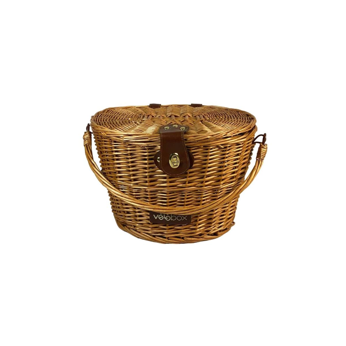 Cesta de Bicicleta Aro 26 Velobox Chaperon Vime Amarelo