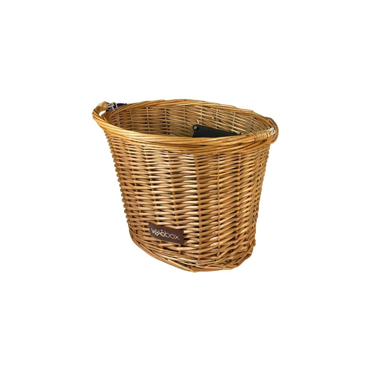 Cesta de Bicicleta Aro 26 Velobox Vime Amarelo
