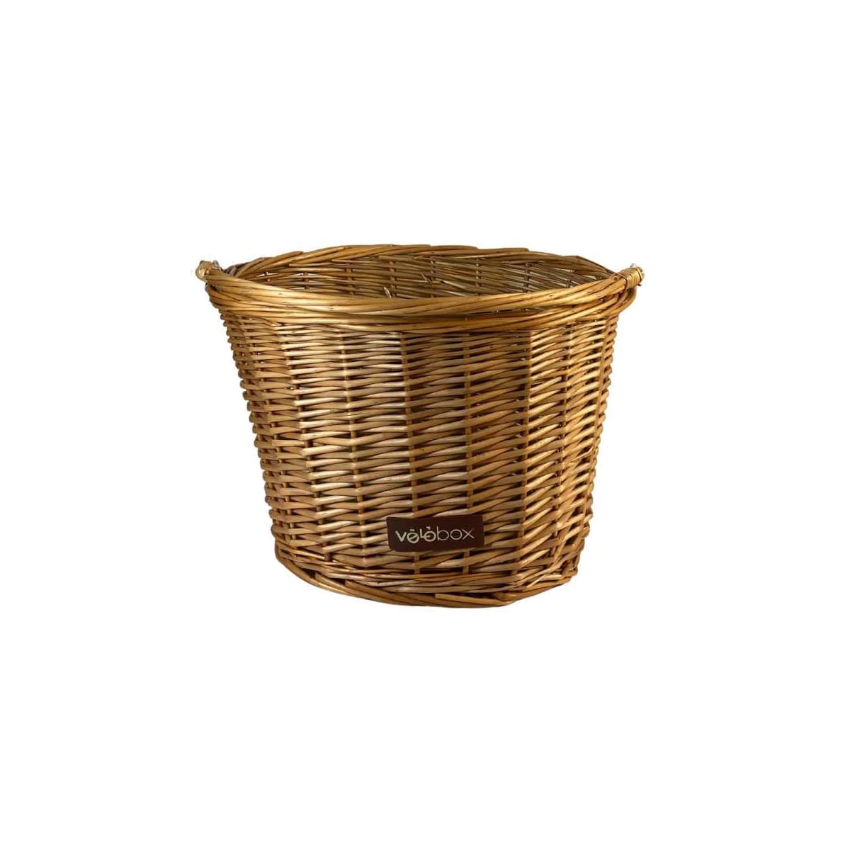 Cesta de Bicicleta Aro 26 Velobox Vime Amarelo