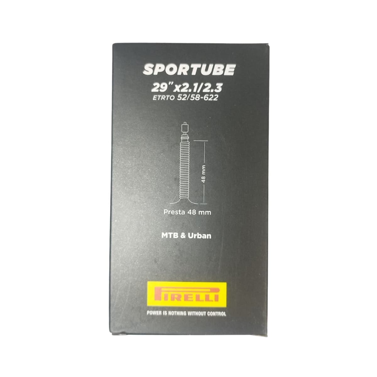 Câmara Aro 29 Pirelli Sportube Válvula Presta 48mm 2.1/2.3
