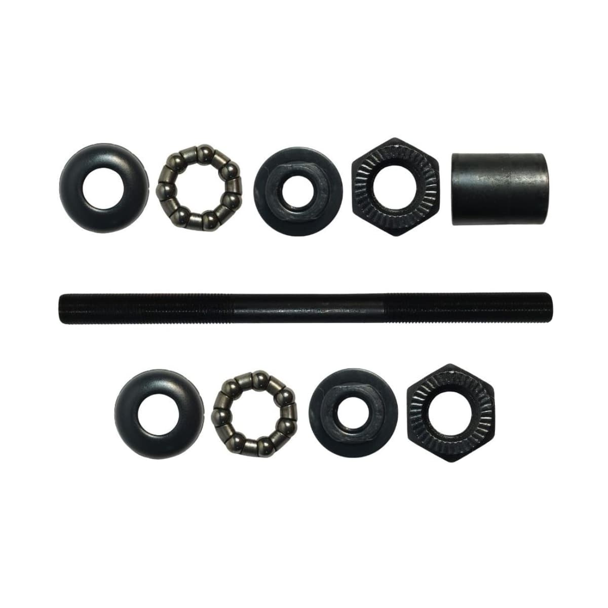 Eixo Traseiro Furado Saiguan 145mm Aço Preto Grosso 3/8