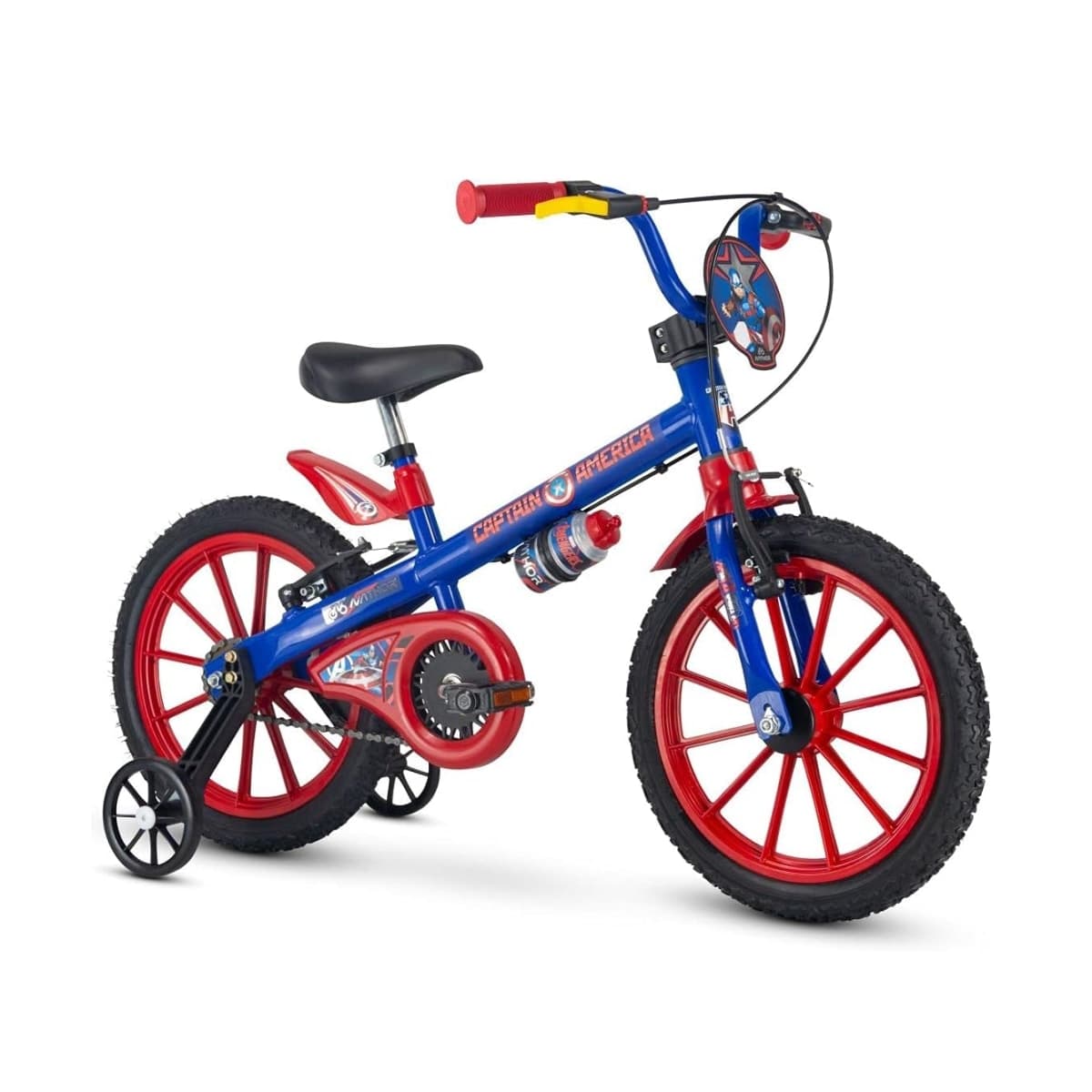 Bicicleta Aro 16 Nathor Capitão América