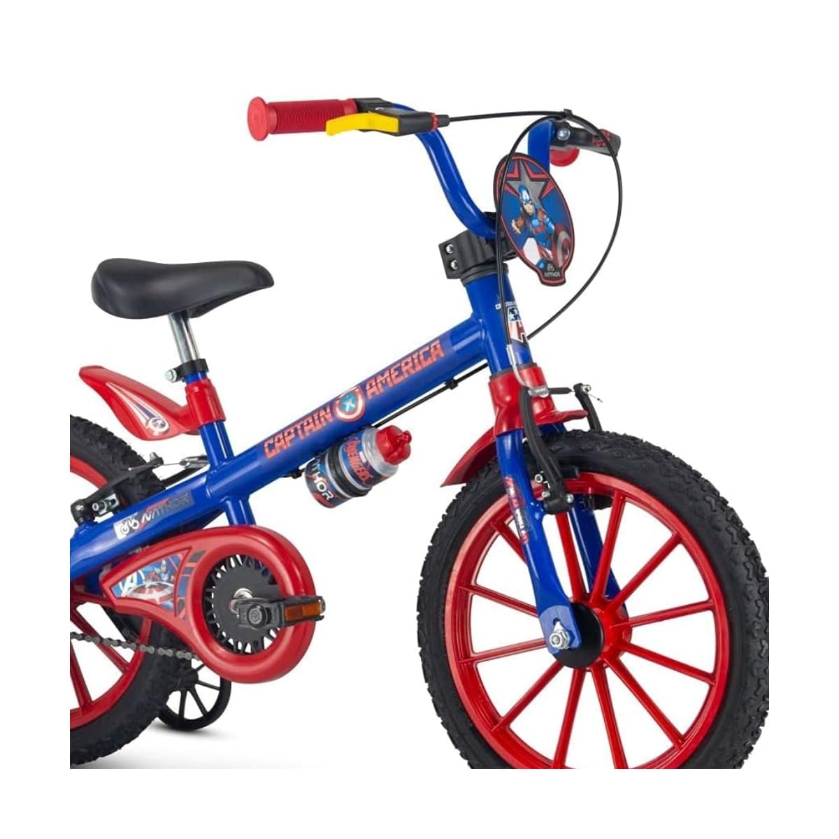 Bicicleta Aro 16 Nathor Capitão América