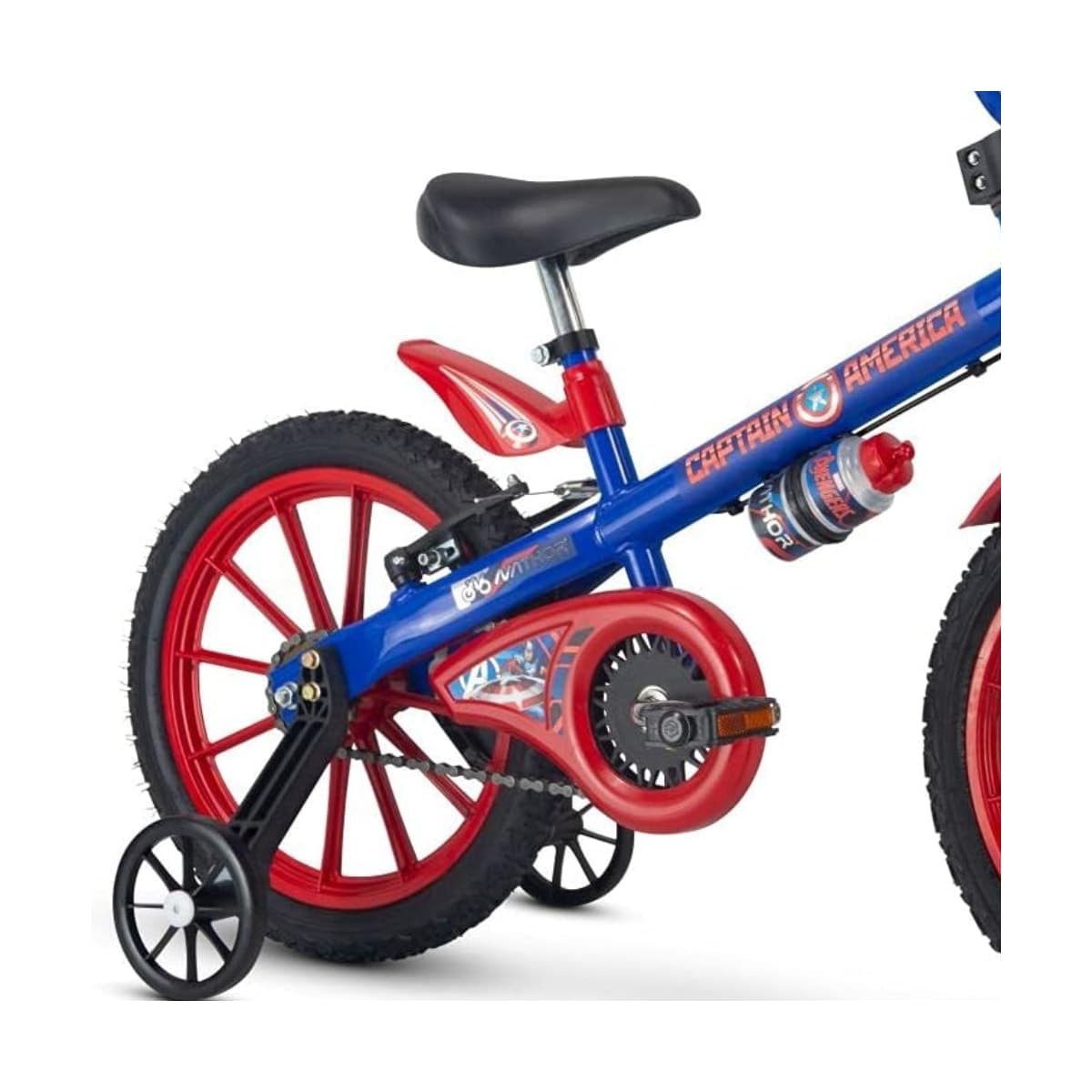 Bicicleta Aro 16 Nathor Capitão América