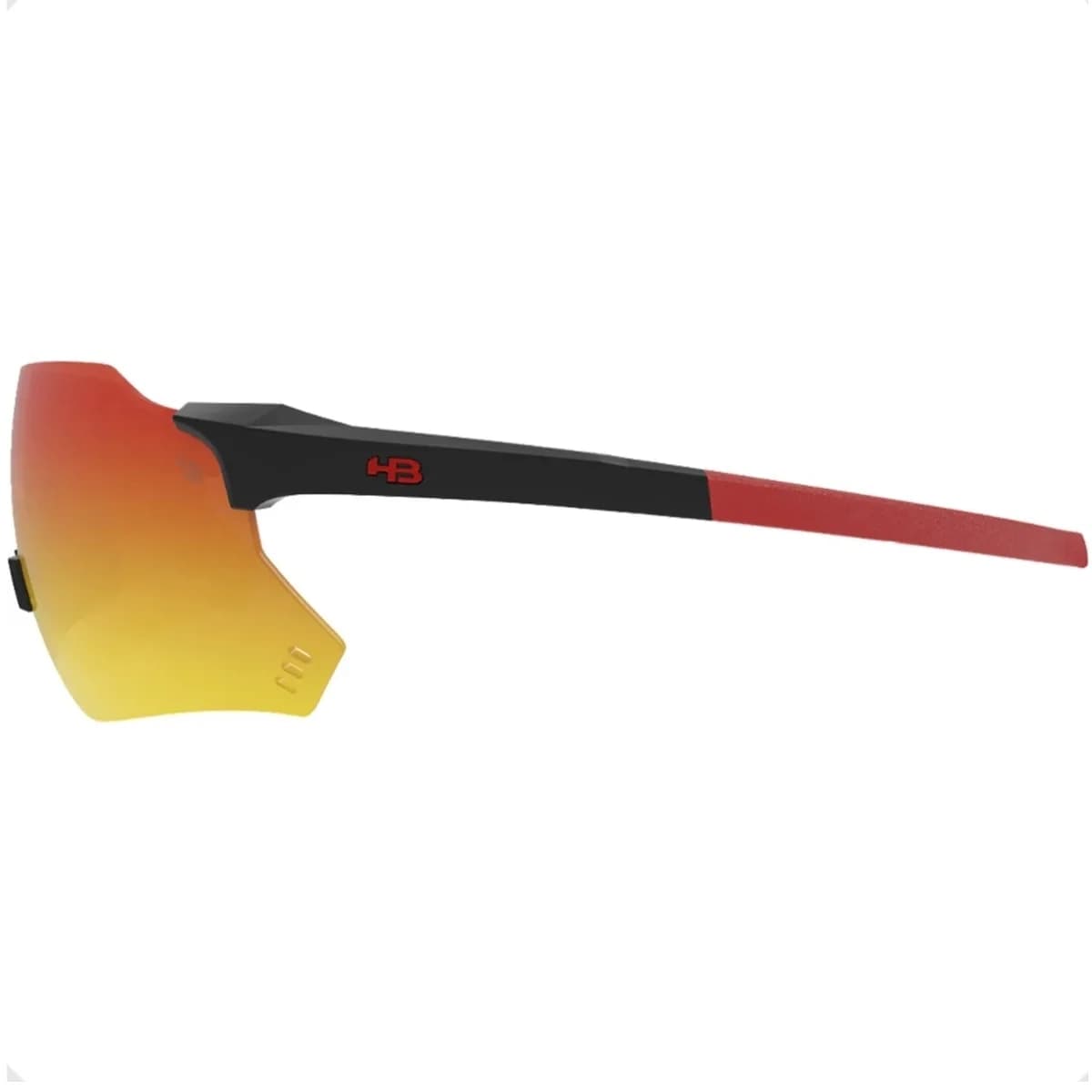 Oculos Ciclismo HB Quad X 2.0 Matte Black Red Chrome