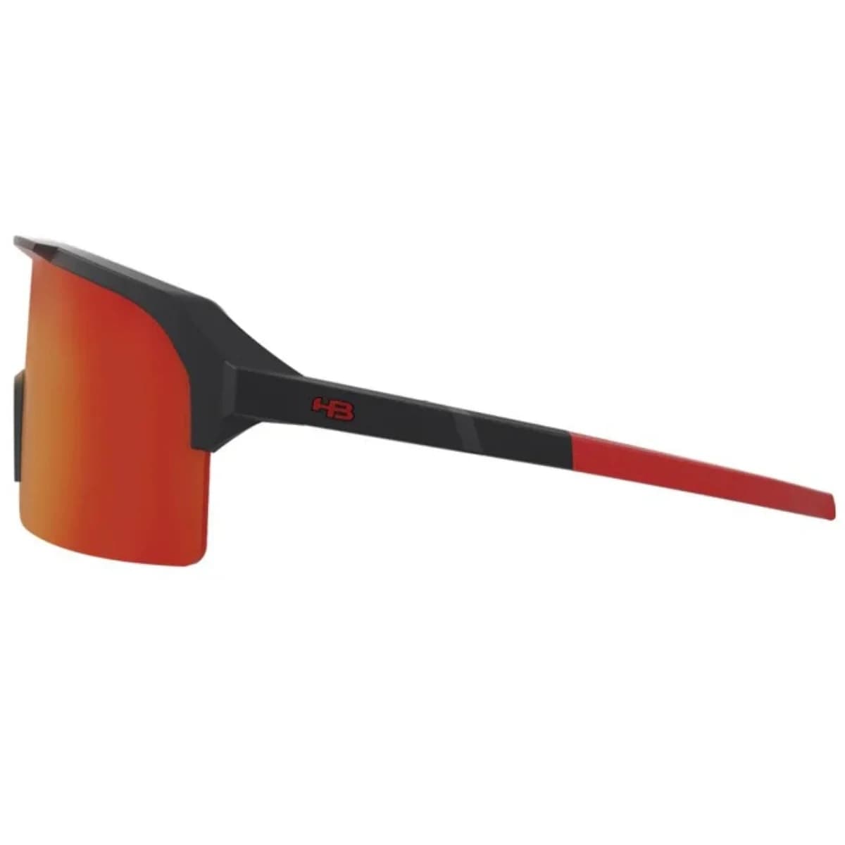 Oculos Ciclismo HB Edge Matte Graphite Red Chrome