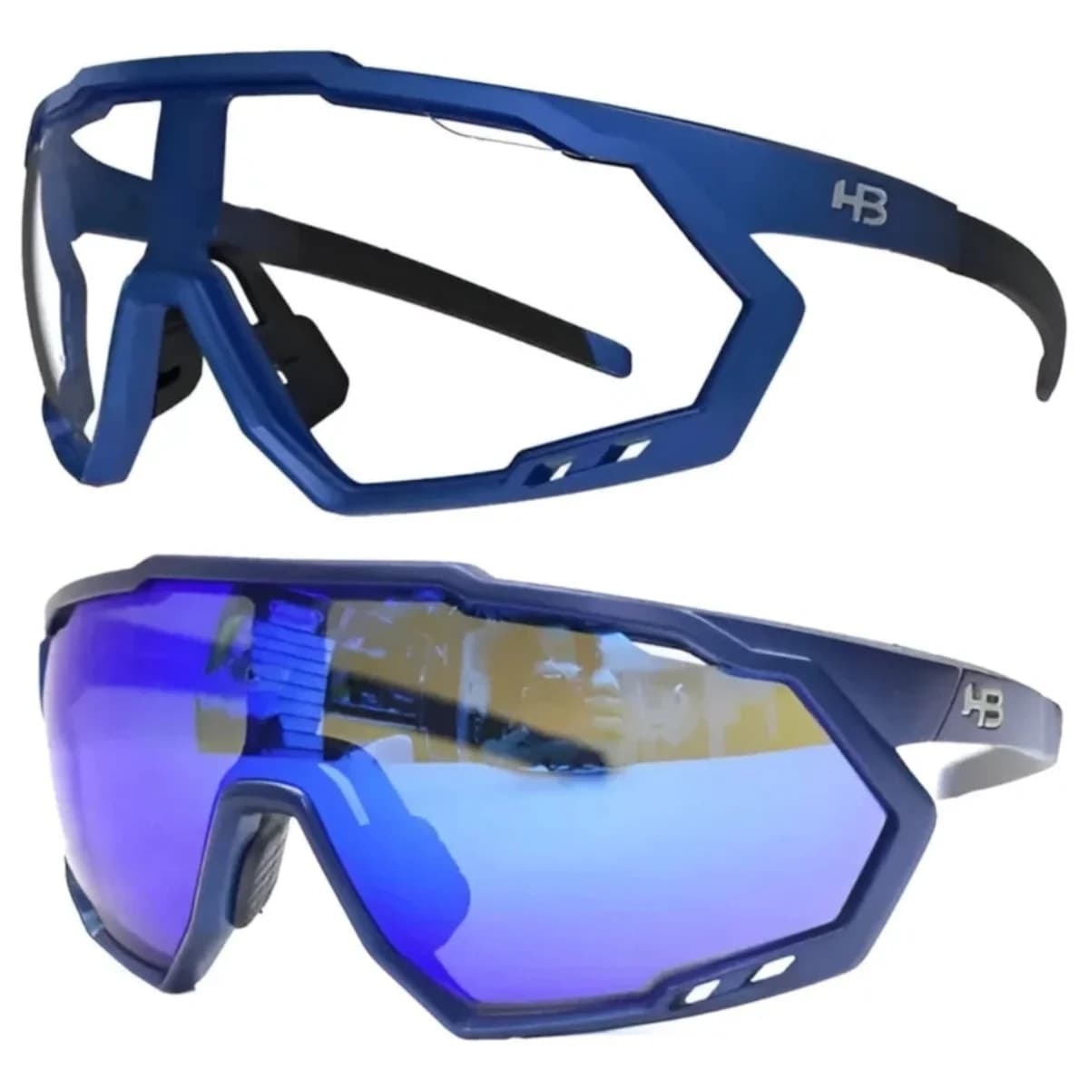 Oculos Ciclismo HB Spin Grad Mat Blue S Blue Chrome