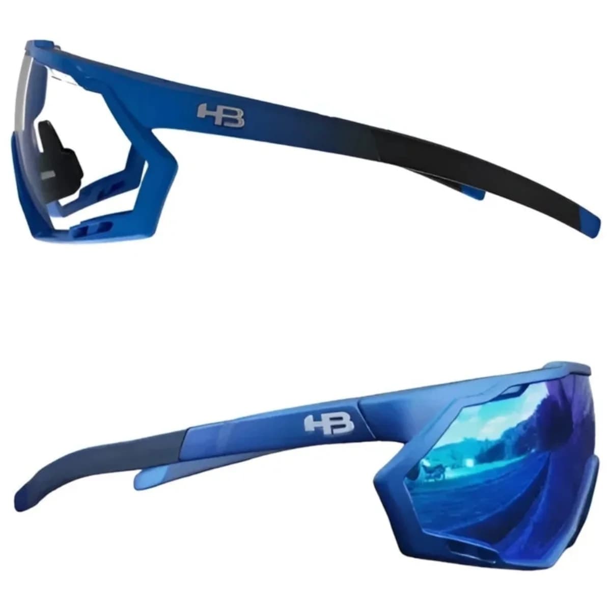 Oculos Ciclismo HB Spin Grad Mat Blue S Blue Chrome