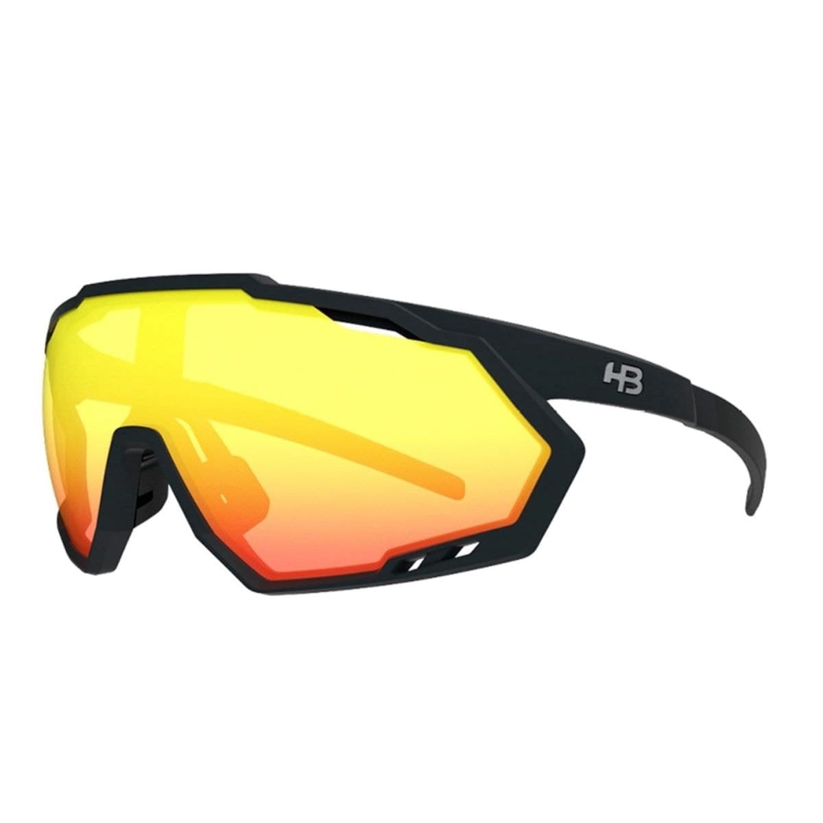 Oculos Ciclismo HB Spin Matte Black Blue Red Chrome