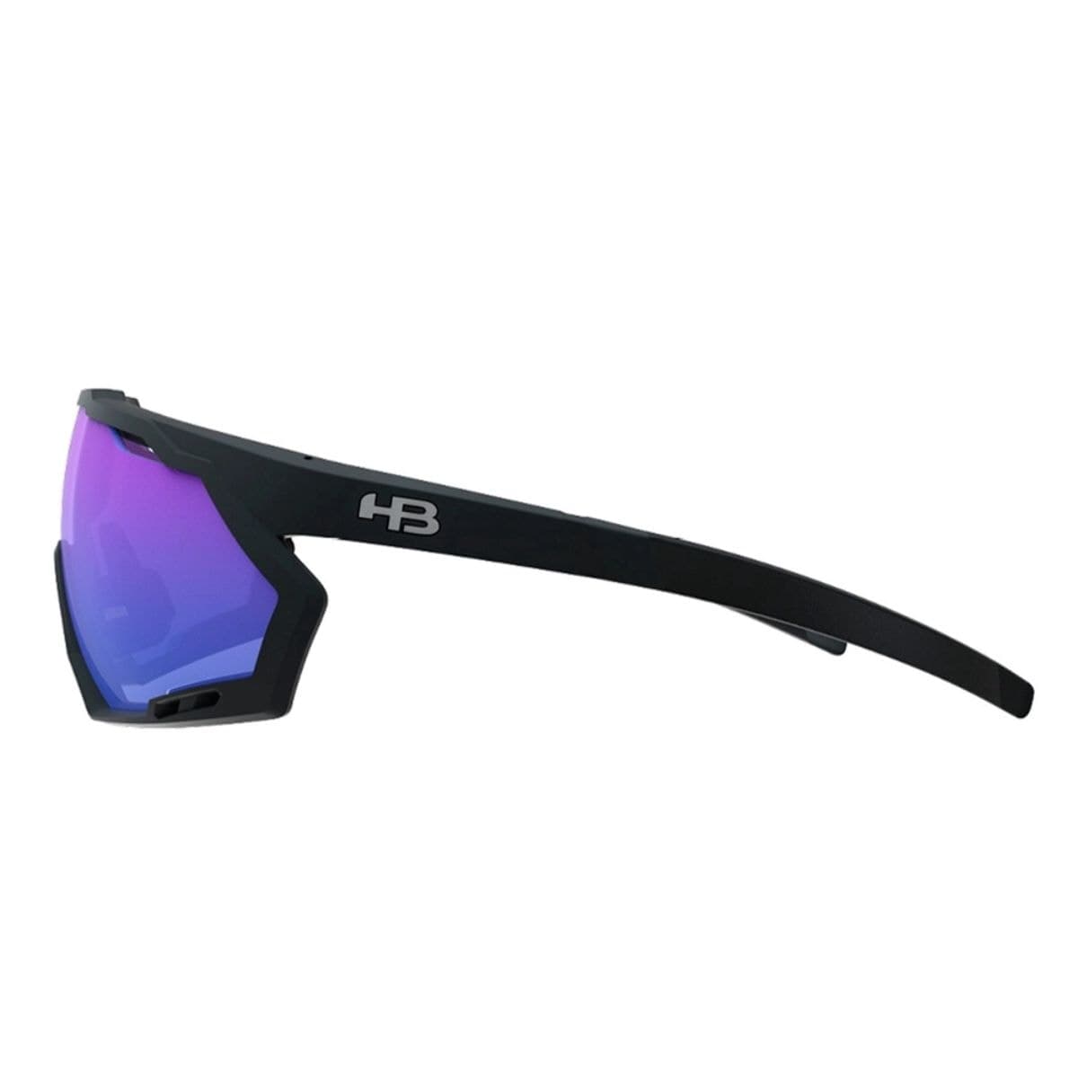 Oculos Ciclismo HB Spin Matte Black Blue Red Chrome