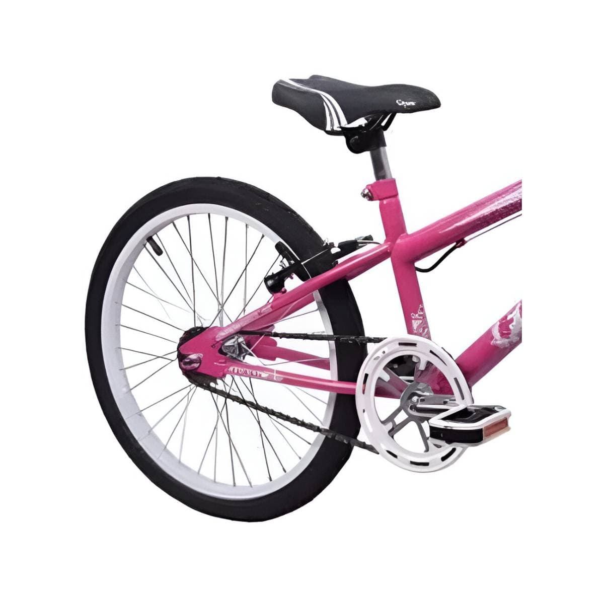 Bicicleta Aro 20 Garra7 Flash Rosa Verniz e Branco