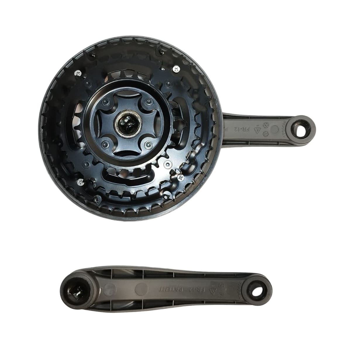Pedivela Aço Triplo Inviktus 24/34/42D Cinza 170mm