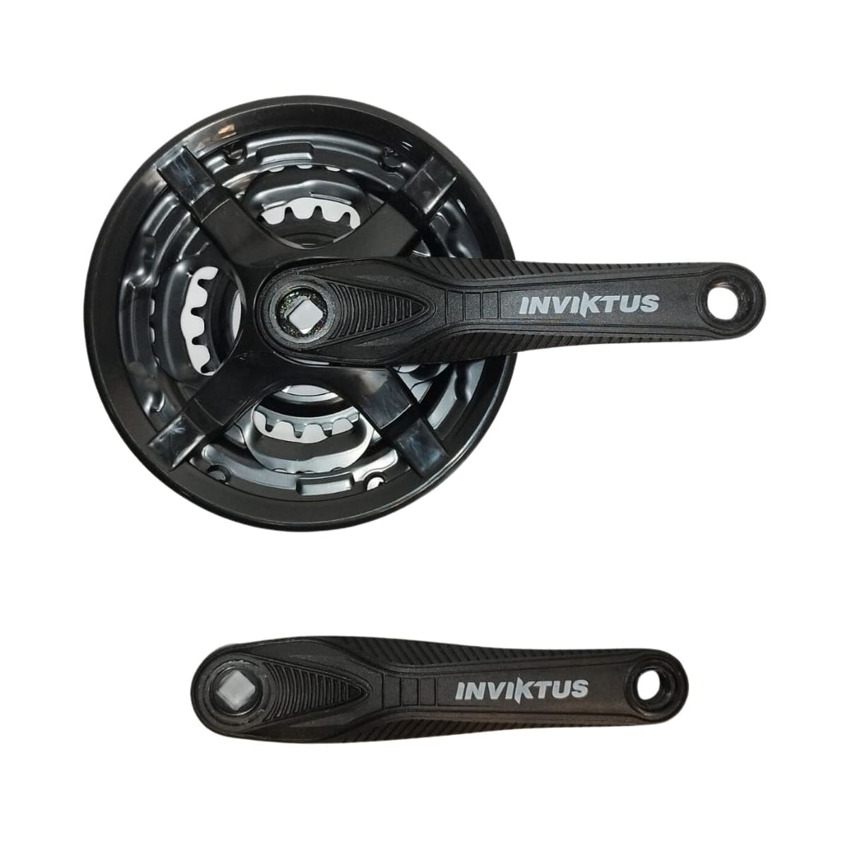 Pedivela Aço Triplo Inviktus 24/34/42D Preto 170mm