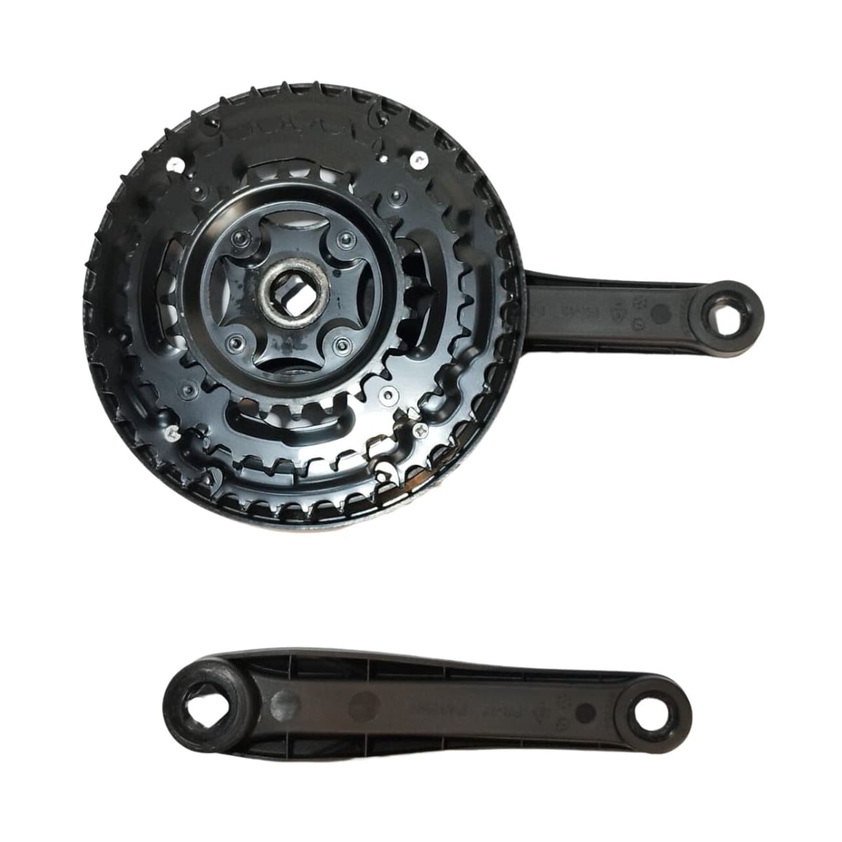 Pedivela Aço Triplo Inviktus 24/34/42D Preto 170mm