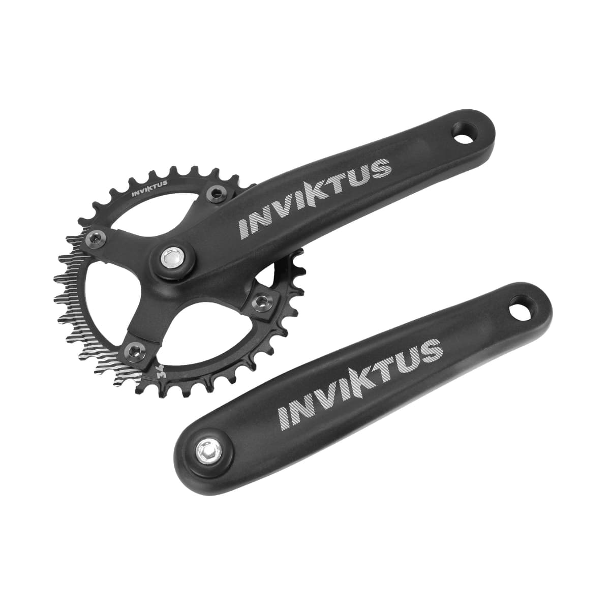 Pedivela Alumínio Single Inviktus 34D Preto 175mm