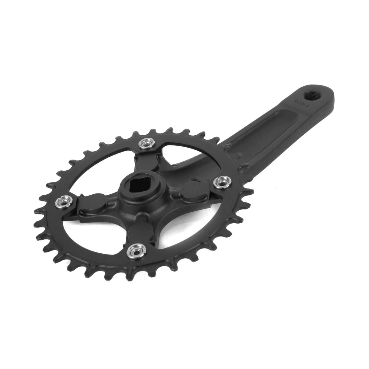 Pedivela Alumínio Single Inviktus 34D Preto 175mm