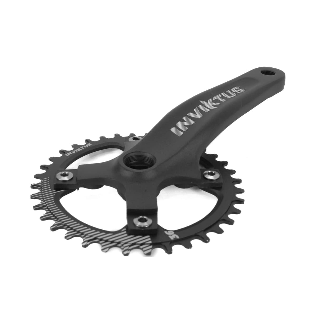 Pedivela Alumínio Single Inviktus 36D Preto 175mm