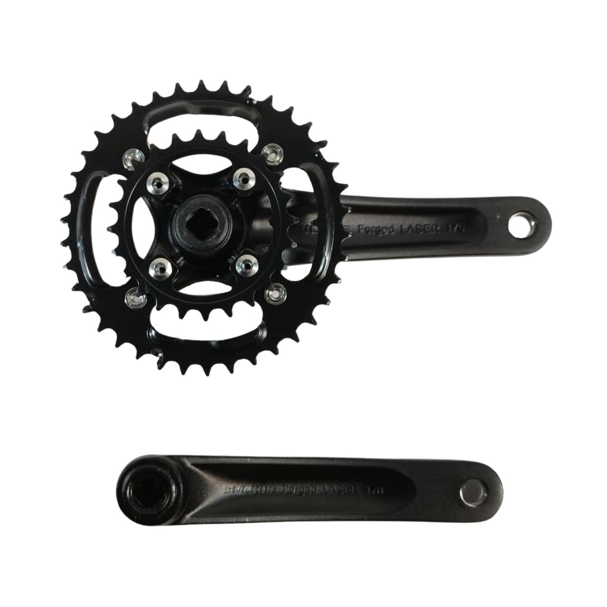 Pedivela Alumínio Duplo Inviktus 24/38D Preto 170mm
