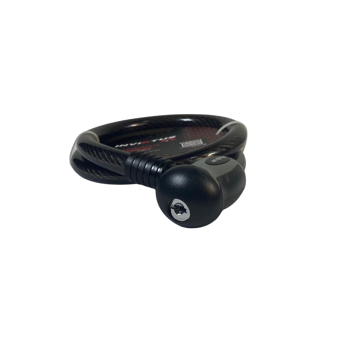 Cadeado de Bicicleta Espiral Inviktus Com Chave 15mm X 80cm