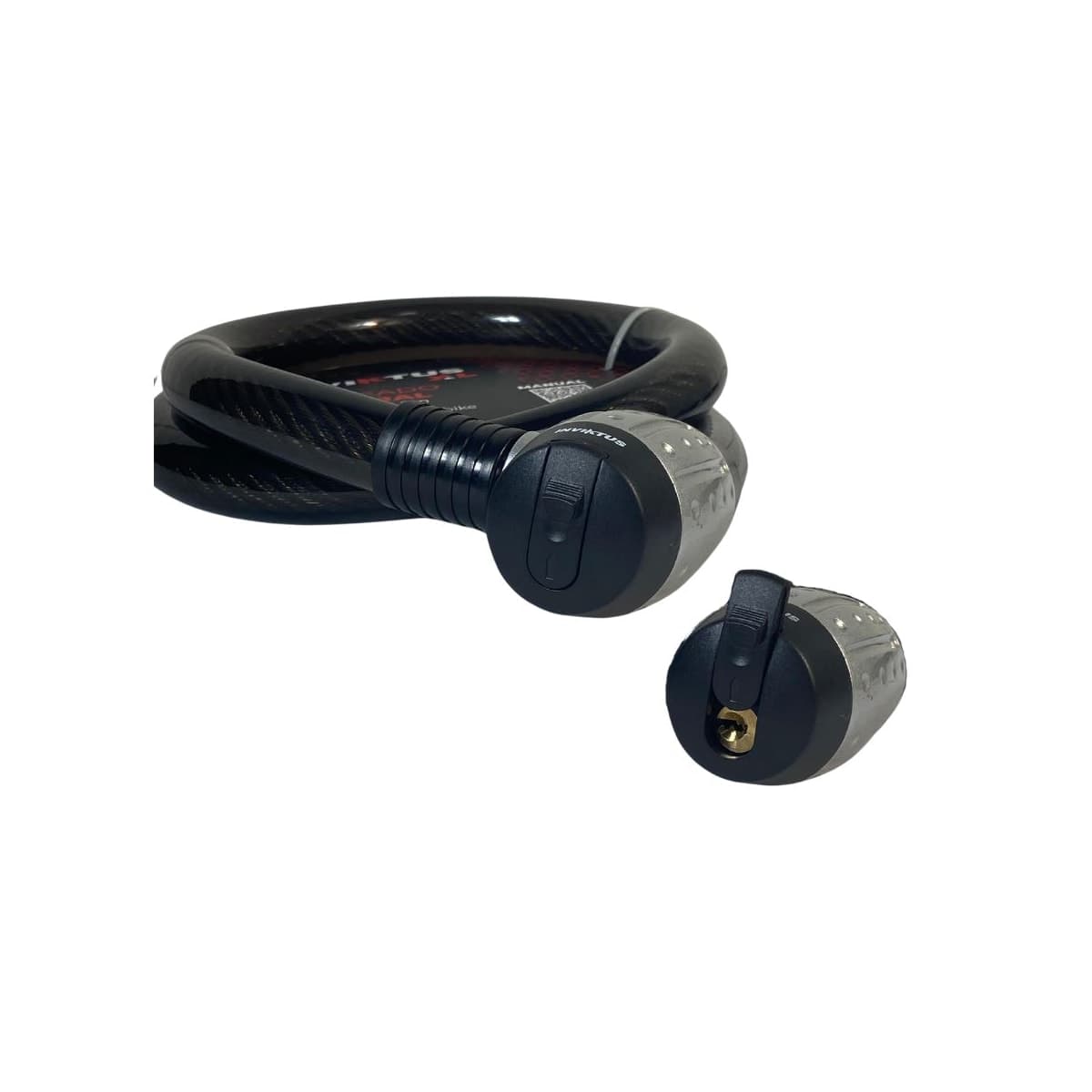 Cadeado de Bicicleta Espiral Inviktus Com Chave 25mm X 1,2M