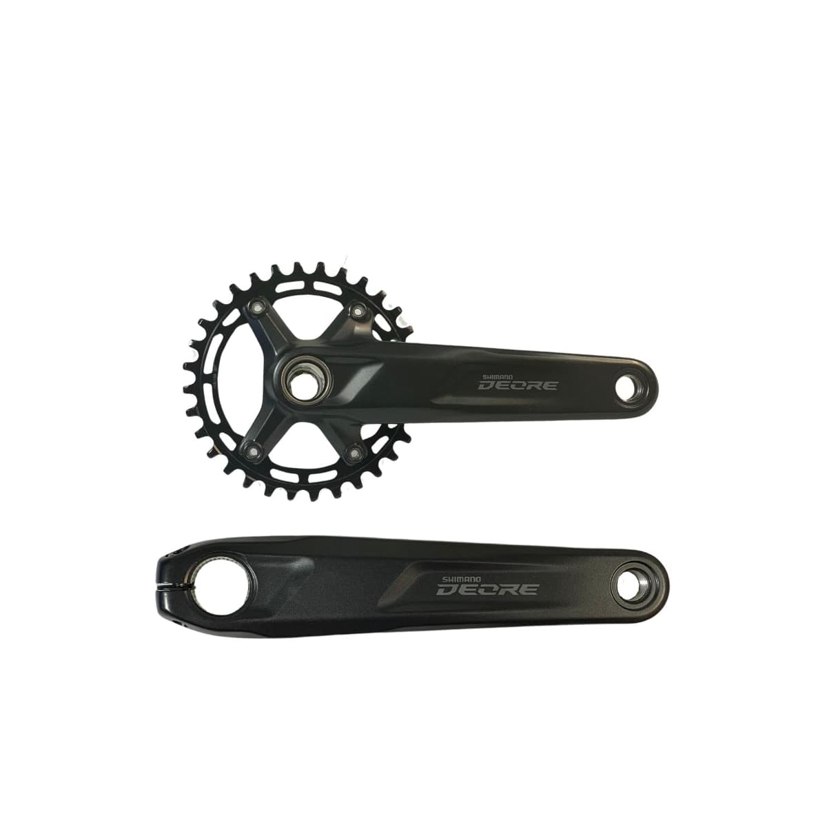 Pedivela Alumínio Single Shimano Deore 32D Preto 175mm