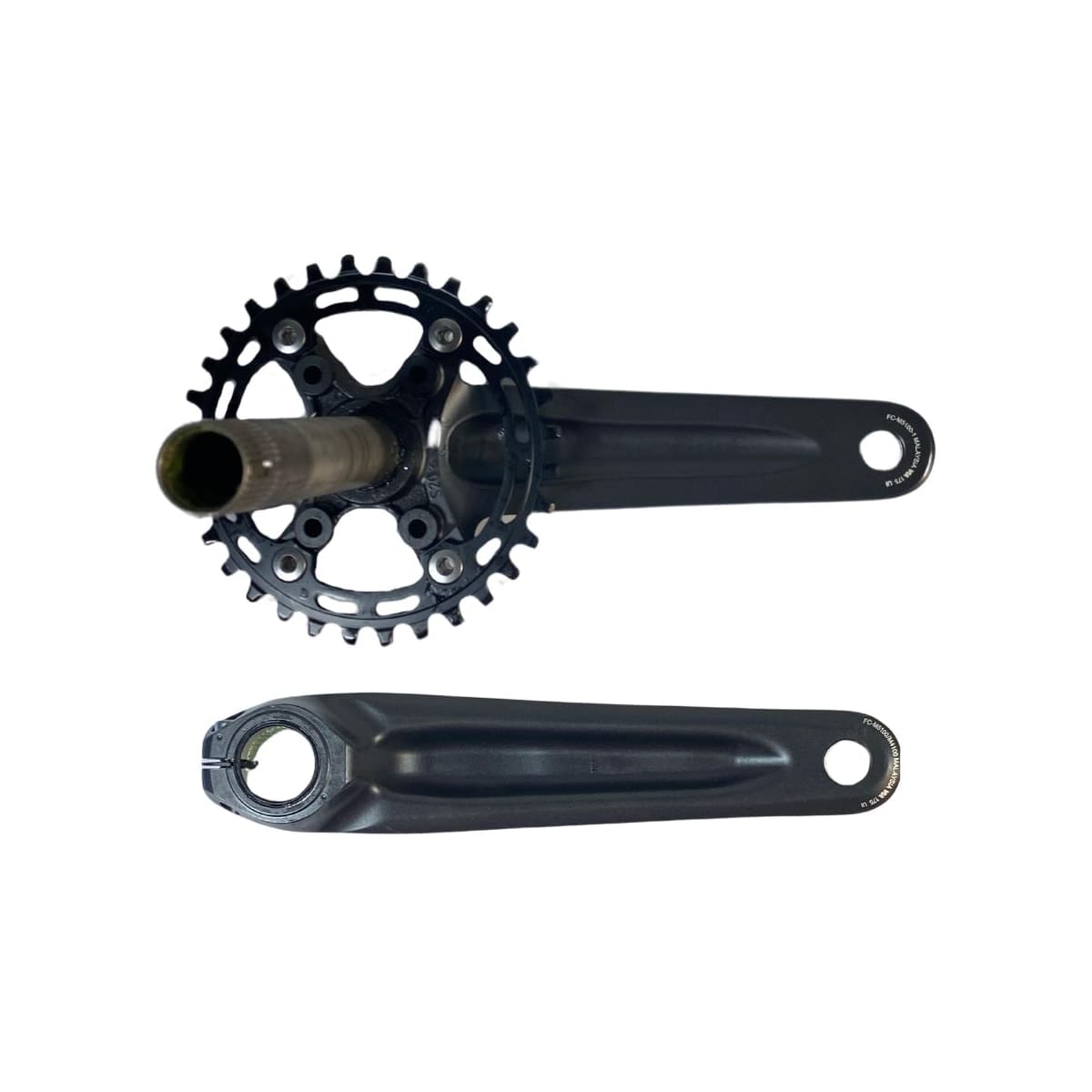Pedivela Alumínio Single Shimano Deore 32D Preto 175mm