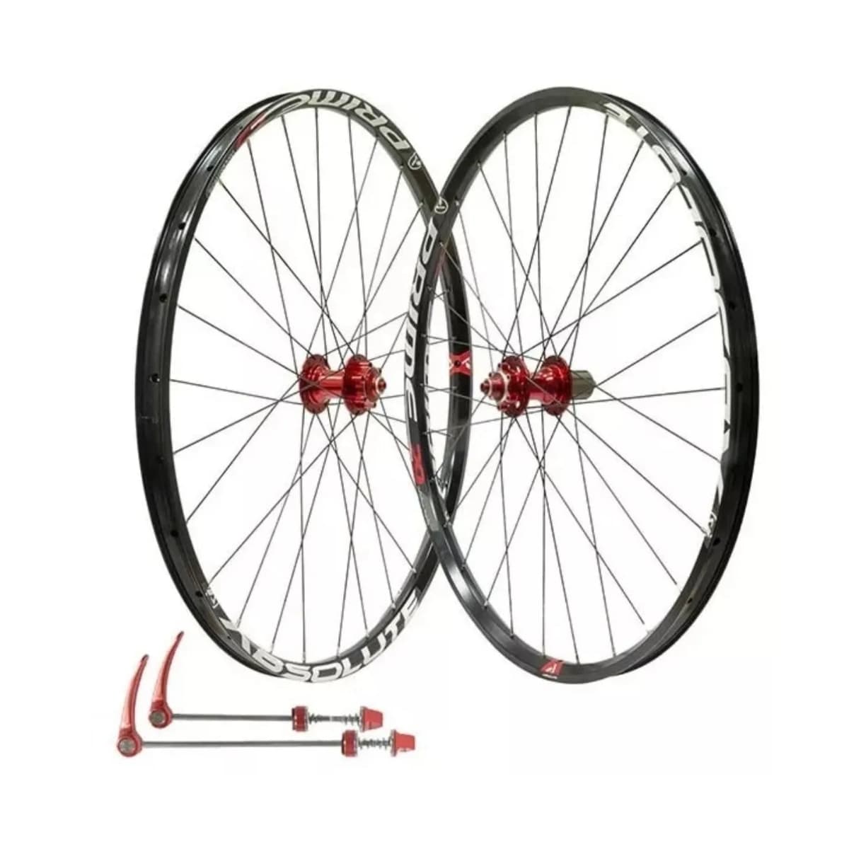 Par de Roda 29 Absolute Prime Cubo K7 8/12v Tubeless 9/12/15mm 28 Furos