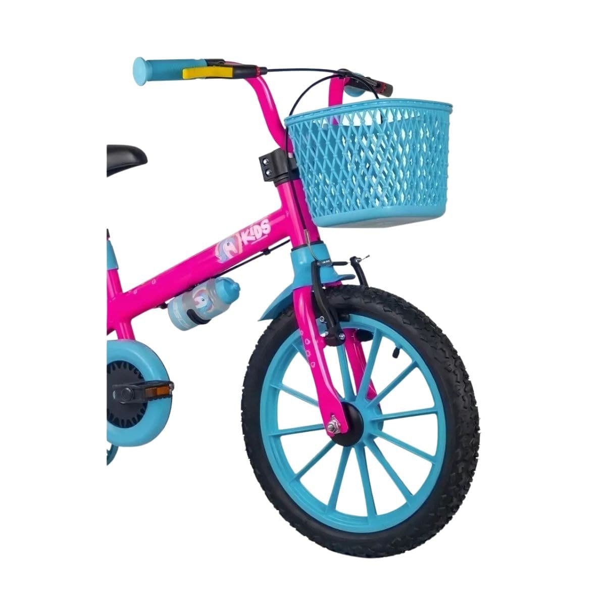 Bicicleta Aro 16 Absolute Unicornio Rosa e Azul