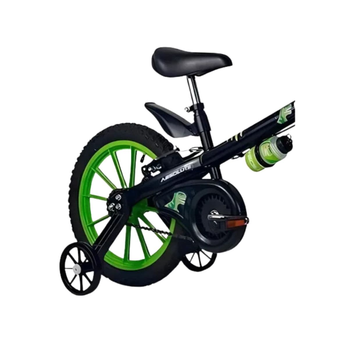 Bicicleta Aro 16 Absolute Dino Preto e Verde