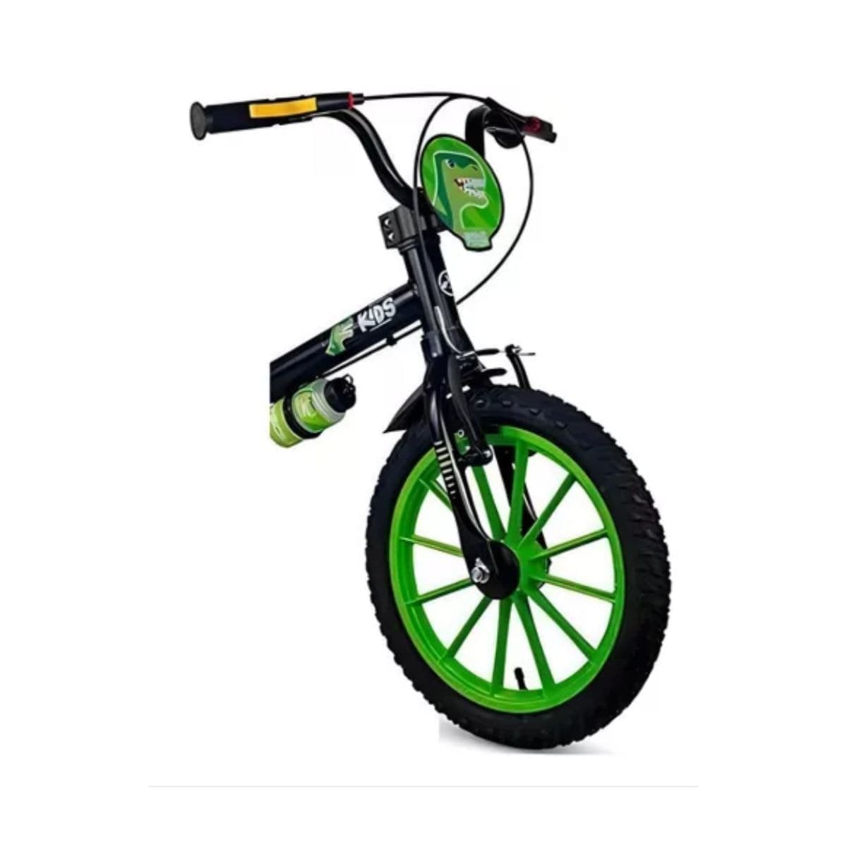 Bicicleta Aro 16 Absolute Dino Preto e Verde