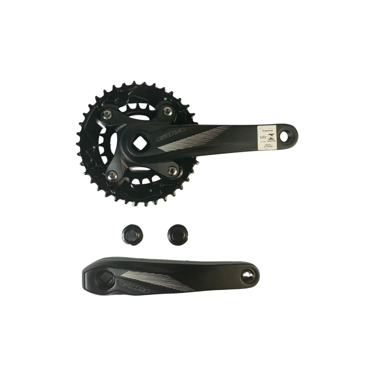 Pedivela Alumínio Duplo GTA 38/24D Preto 175mm
