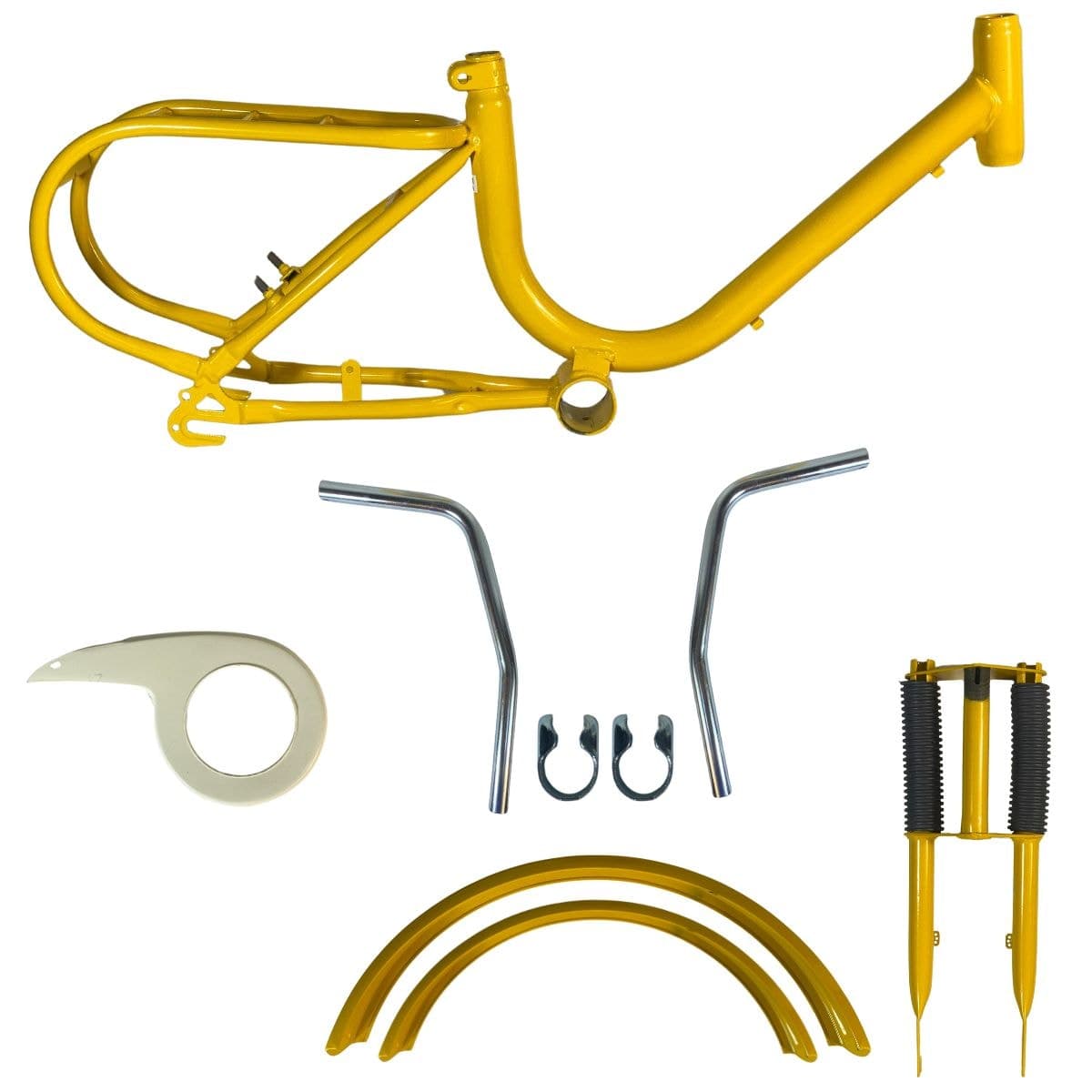Quadro de Bicicleta 16 Gilmex Berlineta Amarelo Com Garfo