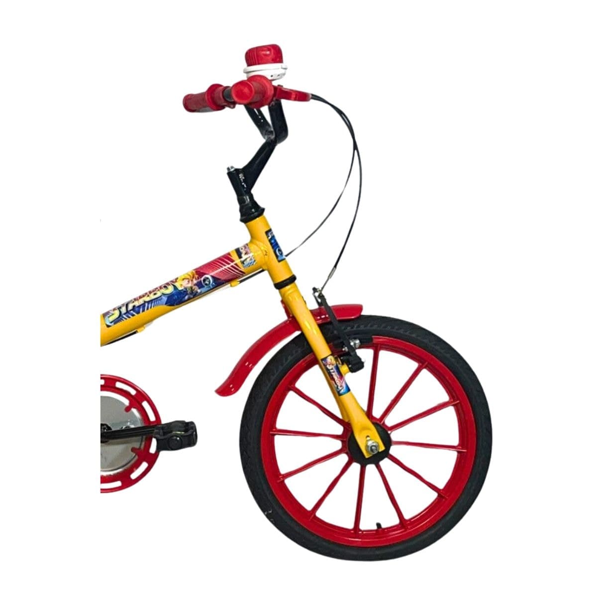 Bicicleta Aro 16 Amarelo e Vermelho