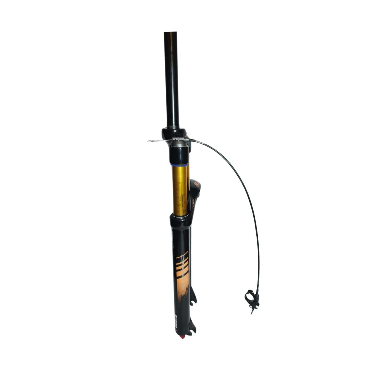 Garfo Suspensão Bike Aro 29 RAD7 Concept Over Preto e Dourado Com Trava