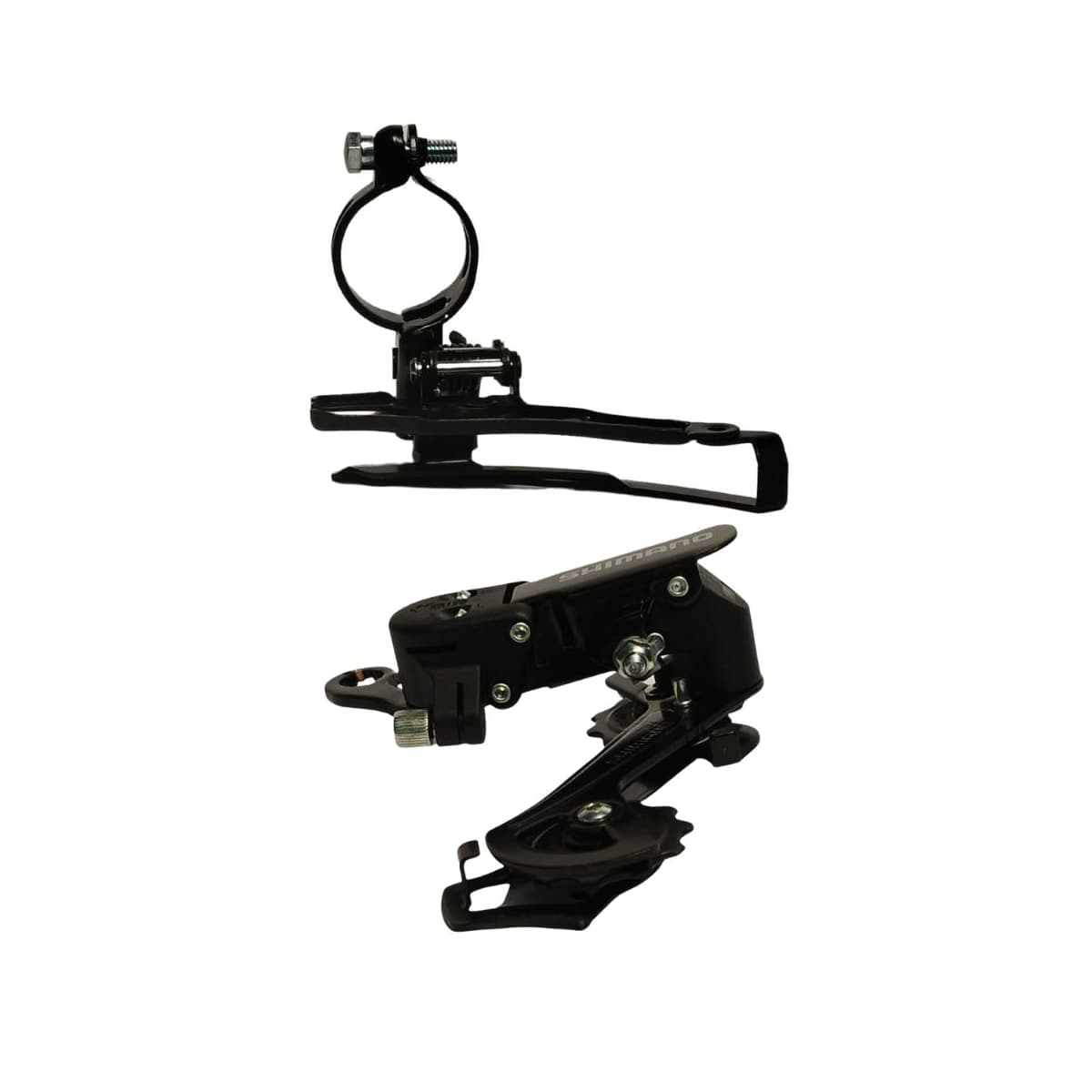 Cambio Dianteiro/Traseiro Shimano Tourney TZ500/TZ31 31,8mm Puxa por Cima Preto