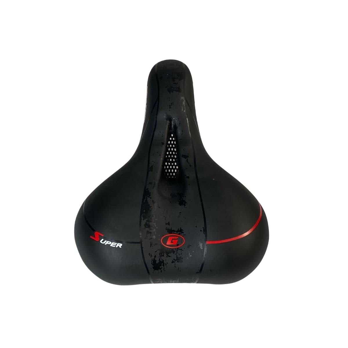 Selim MTB GTS Vazado 8101 Super G Big Vermelho Com Canote e Manopla