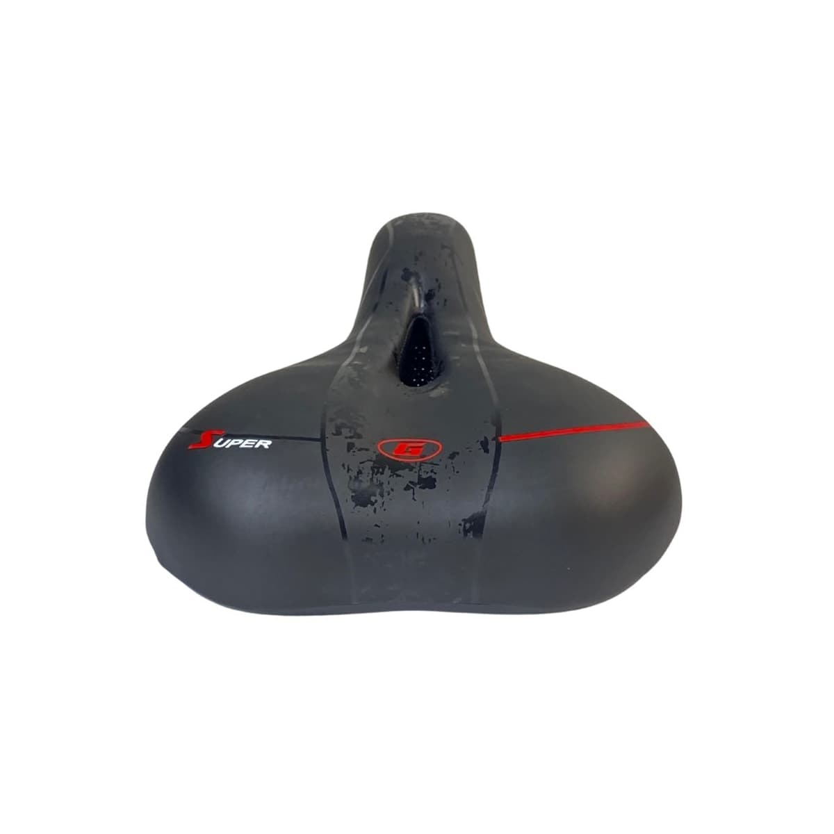 Selim MTB GTS Vazado 8101 Super G Big Vermelho Com Canote e Manopla